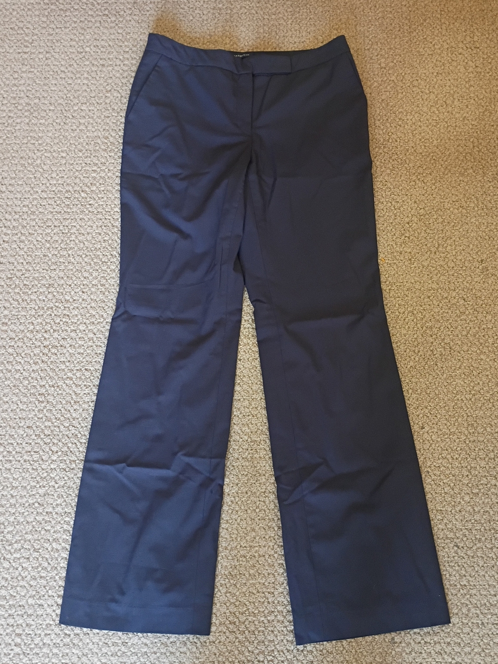Lands End Womens Size 8 Navy Blue Wide Leg Dress Pants